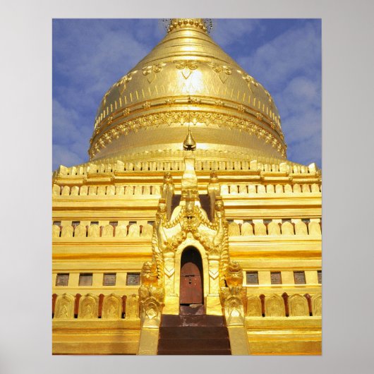 Asien, Myanmar (Birma), Bagan (Heide). Das Shwe Poster (Vorne)