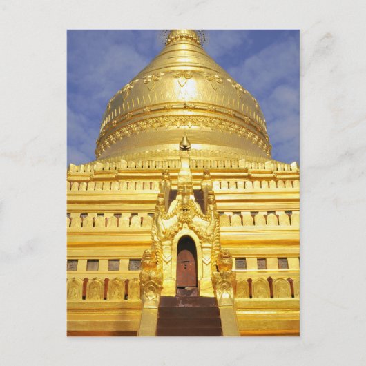Asien, Myanmar (Birma), Bagan (Heide). Das Shwe Postkarte (Vorderseite)