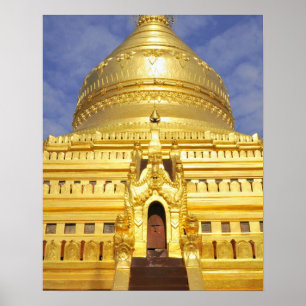 Asien, Myanmar (Birma), Bagan (Heide). Der Schlag Poster