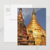 Asien, Myanmar (Birma), Bagan (Heide). Die Dhamma Postkarte (Vorne/Hinten)