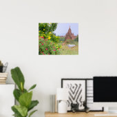 Asien, Myanmar (Birma), Bagan (Heide). Kühe Poster (Heimbüro)