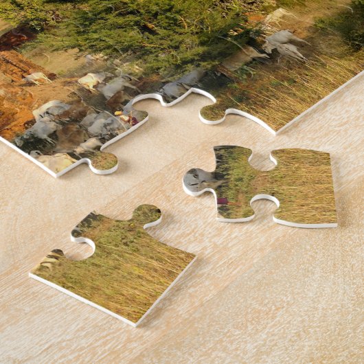 Asien, Myanmar (Birma), Bagan (Heide). Rinderpass Puzzle (Seite)