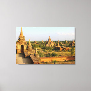 Asien, Myanmar (Birma), Bagan (Heide). Verschieden Leinwanddruck