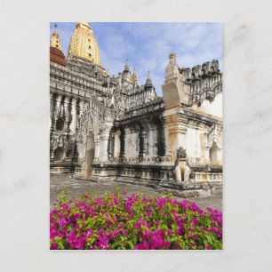 Asien, Myanmar (Birma), Bagan (Pagan). Die Ananda Postkarte