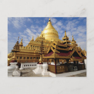 Asien, Myanmar (Birma), Bagan (Pagan). Die Shwe 2 Postkarte
