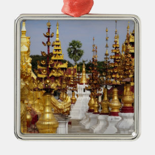 Asien, Myanmar (Birma), Bagan (Pagan). Die Shwe 5 Silbernes Ornament