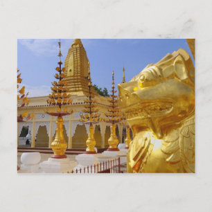 Asien, Myanmar (Birma), Bagan (Pagan). Die Shwe 6 Postkarte