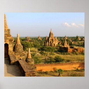 Asien, Myanmar (Birma), Bagan (Pagan). Verschieden Poster