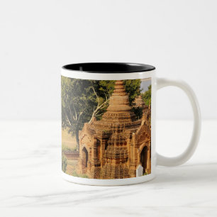 Asien, Myanmar (Birma), Bagan. Verschiedene 2 Zweifarbige Tasse