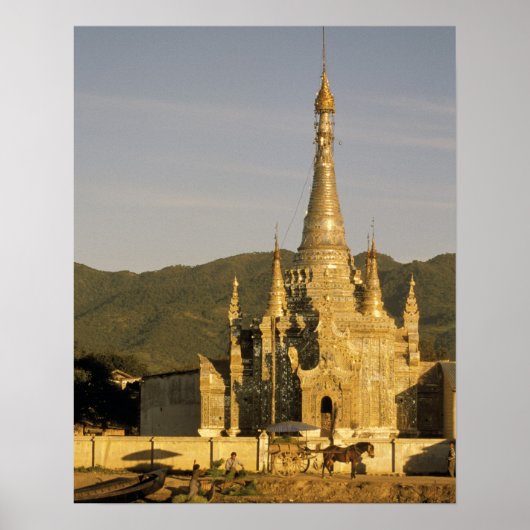 Asien, Myanmar, Inle Lake. Pagodas. Poster (Vorne)