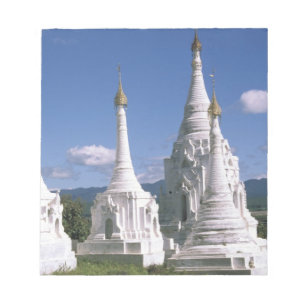 Asien, Myanmar, Inle-See. Pagoden. 2 Notizblock