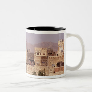 Asien, Naher Osten, Republik Jemen, Sana'a. Zweifarbige Tasse
