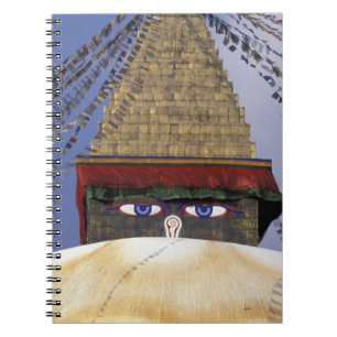 Asien, Nepal, Kathmandu. Bouddhanath Stupa. 2 Notizblock