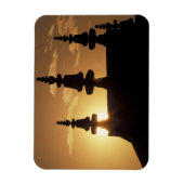 Asien, Nepal, Kathmandu. Bouddhanath Stupa. Magnet (Vertikal)