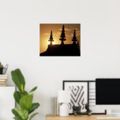 Asien, Nepal, Kathmandu. Bouddhanath Stupa. Poster (Heimbüro)
