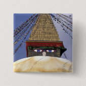 Asien, Nepal, Kathmandu. Boudhanath Stupa.2 Button (Vorderseite)