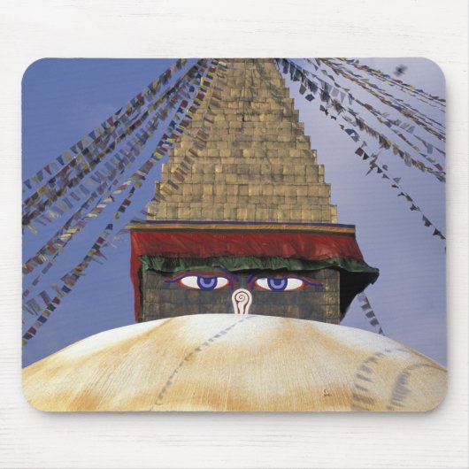 Asien, Nepal, Kathmandu. Boudhanath Stupa.2 Mousepad (Vorne)