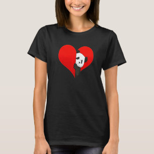 Asien Niedliche Liebe Panda Pun Bear Heart T-Shirt
