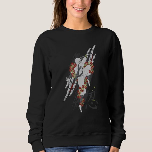 Asien Ninja Asien Sweatshirt (Vorderseite)