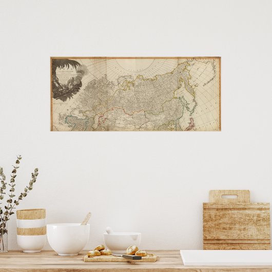 Asien - Norden Poster (Küche)