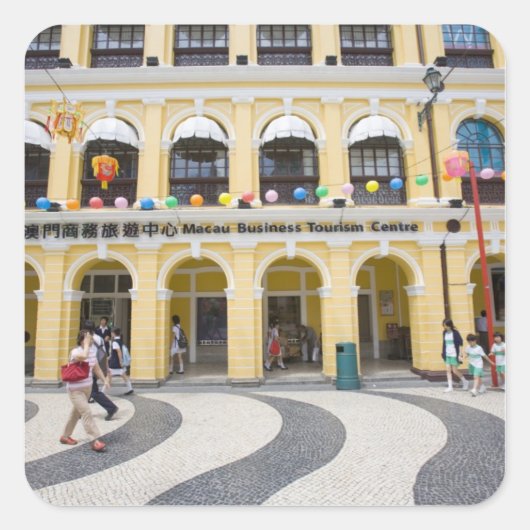 Asien, Nordostasien, China, Macau, Quadratischer Aufkleber (Vorderseite)