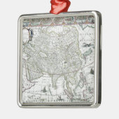 Asien noviter delineata, 1617 silbernes ornament (Links)