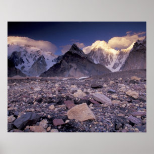 Asien, Pakistan, Karakoram Range, Broad and Poster