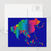 ASIEN POSTKARTE (Vorne/Hinten)