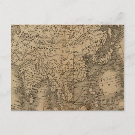 Asien Postkarte (Vorderseite)