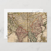 Asien Postkarte (Vorne/Hinten)