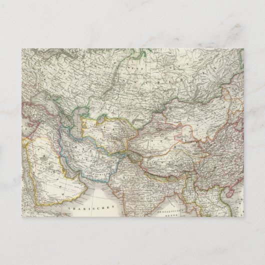 Asien Postkarte (Vorderseite)