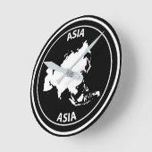 Asien Runde Wanduhr (Winkel)