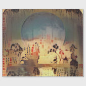 Asien-Silhouetten Geschenkpapier (Flach)