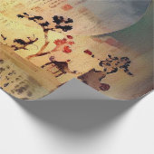 Asien-Silhouetten Geschenkpapier (Ecke)