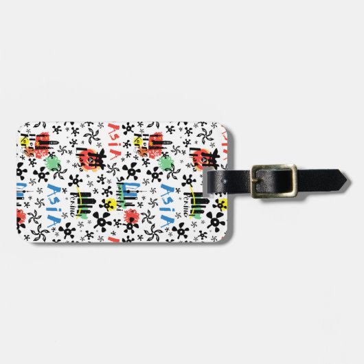 Asien| Symbolmuster Gepäckanhänger (Vorderseite horizontal)