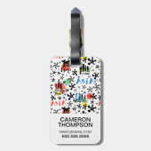 Asien| Symbolmuster Gepäckanhänger (Rückseite vertikal)