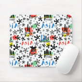 Asien| Symbolmuster Mousepad (Mit Mouse)