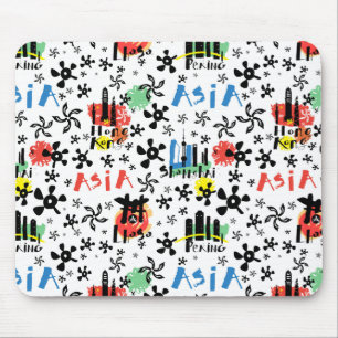Asien Symbolmuster Mousepad