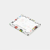 Asien| Symbolmuster Post-it Klebezettel (angewinkelt)