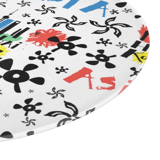 Asien| Symbolmuster Schneidebrett (Ecke)