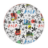 Asien| Symbolmuster Schneidebrett (Vorderseite)