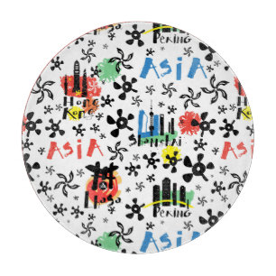 Asien Symbolmuster Schneidebrett