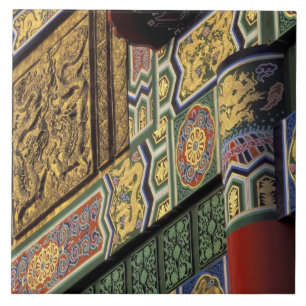 Asien, Taiwan, Taipeh. Das Grand Hotel, das Hauptr Fliese