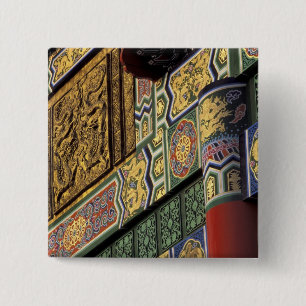 Asien, Taiwan, Taipei. Das Grand Hotel, Haupt- Button