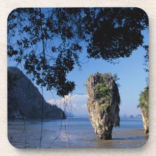 Asien, Thailand, Ao Phangnga NP, Küstenlinie, Kars Getränkeuntersetzer