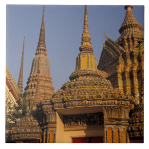 Asien, Thailand, Bangkok, Wat Po, die älteste Sta Fliese