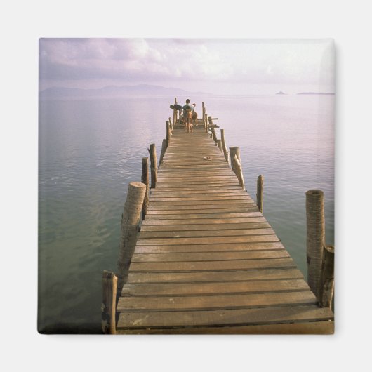 Asien, Thailand, Ko Samui Island. Dock. Magnet (Vorne)