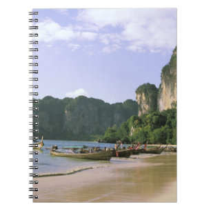 Asien, Thailand, Krabi. West Railay Beach, lang Notizblock