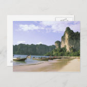Asien, Thailand, Krabi. West Railay Beach, lang Postkarte (Vorne/Hinten)