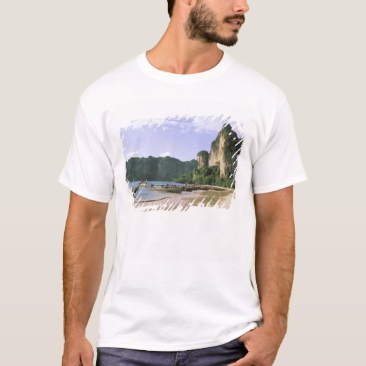 Asien, Thailand, Krabi. West Railay Beach, lang T-Shirt (Vorderseite)